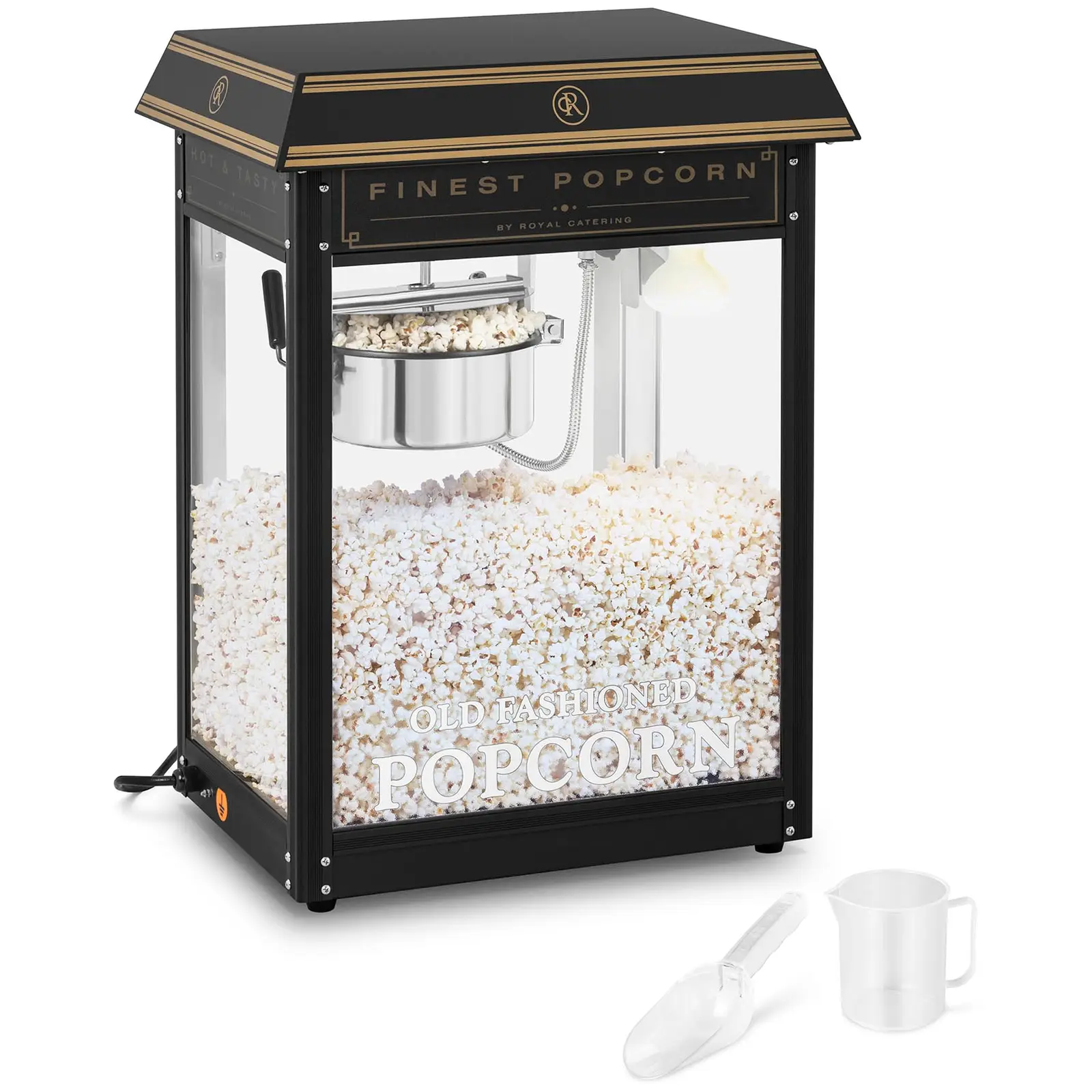 Popcornmaschine - schwarz & golden