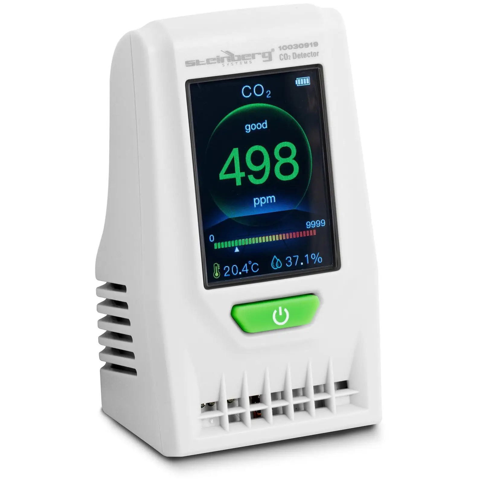CO2 Messgerät - inkl. Temperatur, Luftfeuchtigkeit, Datum und Uhrzeit