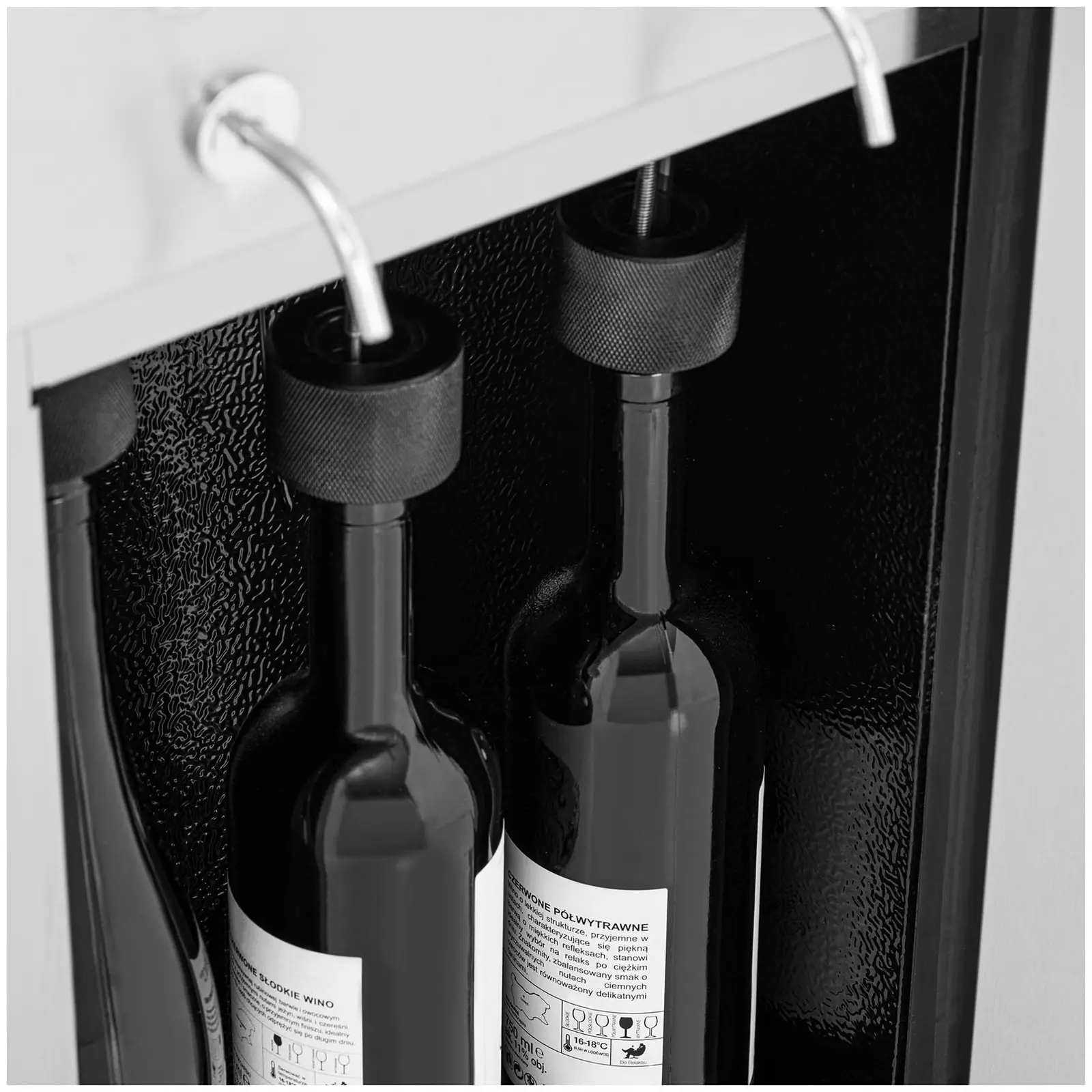 B-Ware Weinkühlschrank - mit Ausschank - 6 Flaschen - Edelstahl