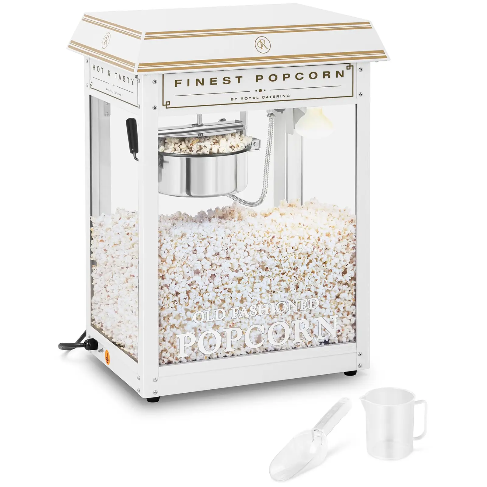 Popcornmaschine - weiß & golden